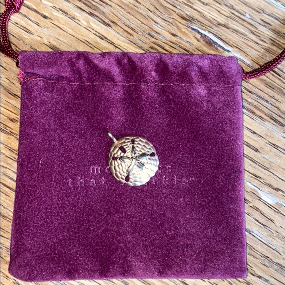 18K Gold Sun Dollar Charm
